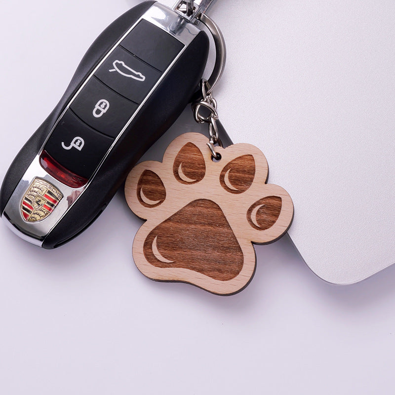 Wholesale Cartoon Cute Wooden Sign Keychain